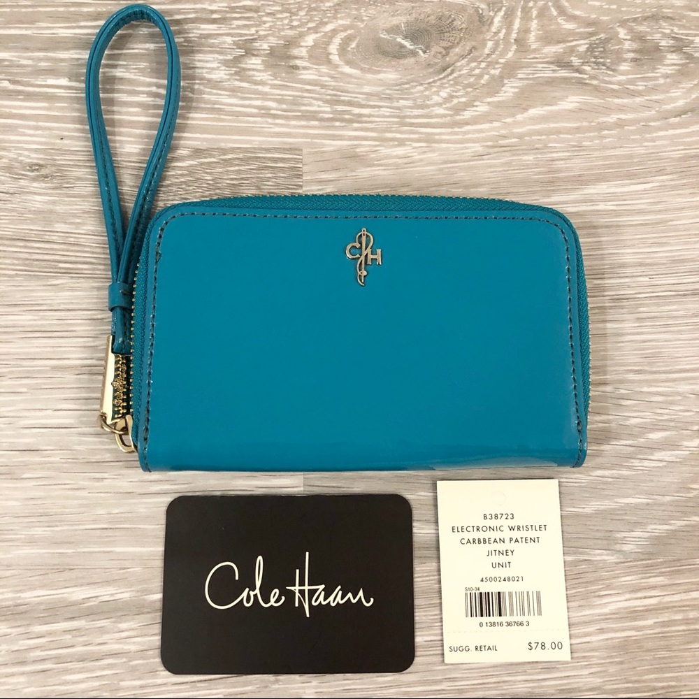 Cole Haan - Turquoise Jitney Wristlet Clutch